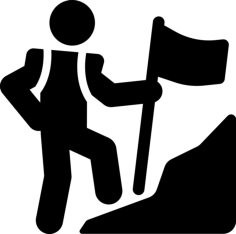 Mountain Climb Sketch Style Svg Vector, Free Vectors File